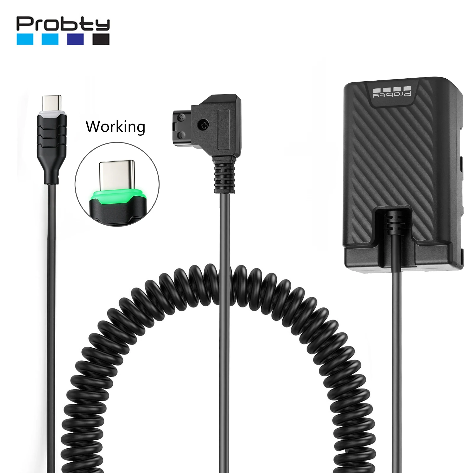 Batería Ficticia BP-U30 con Adaptador de Corriente D-TAP/TIPO-C para Sony BP U30 U60 U90 XDCAM EX PMW 100 150 160 200 PMW EX1 EX3 Z280 EX280
