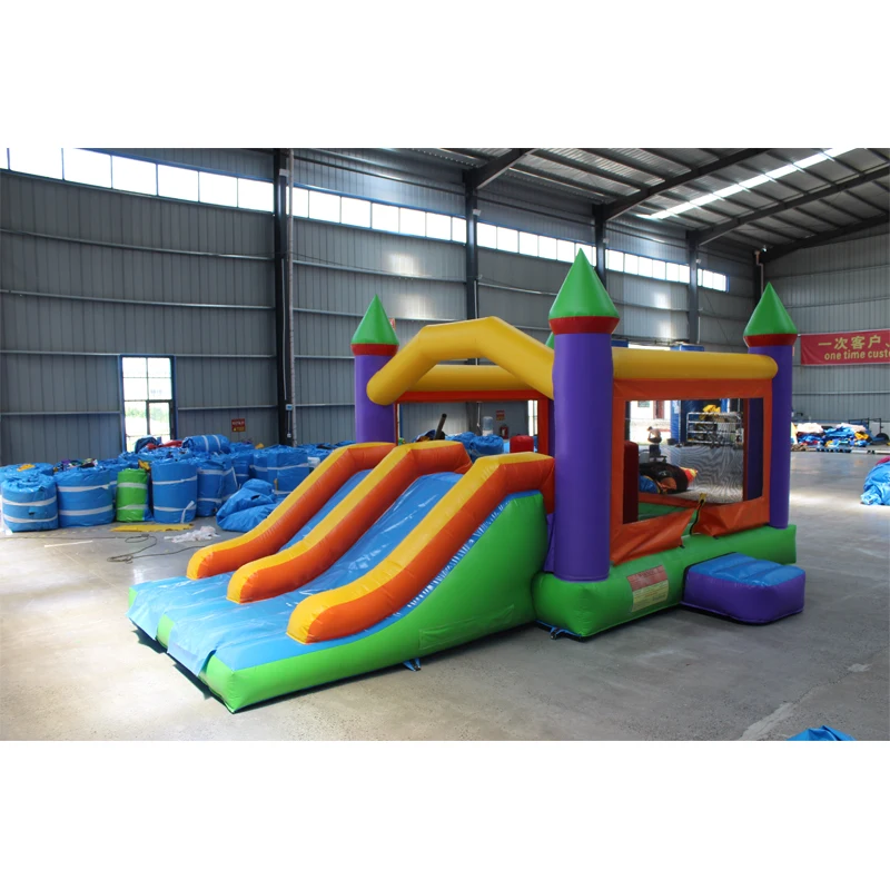 Wholesale Customized Inflatable Trampoline Jumping Castle Inflatable Bounce House Safety Slide and Ladder Kids Inflatable