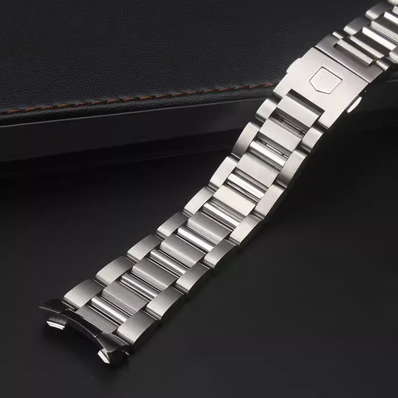 22mm Solid Stainless Steel Watchband For Tag Heuer Carrera CBN2A1D Competitive Potential WAY201S Series  Male Watch Strap