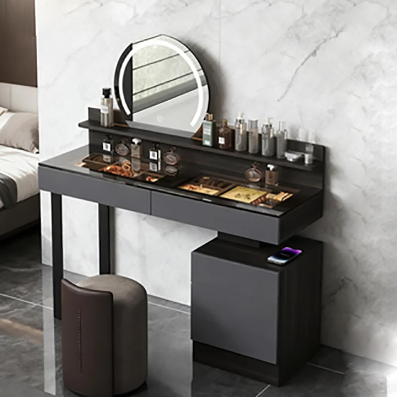 

Italian Modern Vanity Table Aesthetic Premium Elegant Classic Vanity Table Exquisite Durable Meuble Chambre Bedroom Furniture