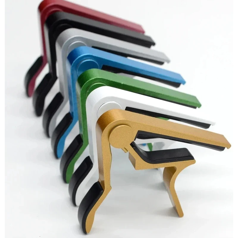 1-6Pcs Aluminium Alloy Guitar Capo Guitar Accessories Quick Change Clamp Key Acoustic Classic Tone Adjusting Guitar Parts