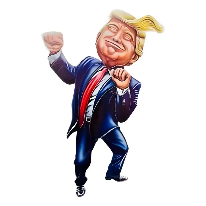 funny Car Window President Sticker Cartoon Character Supporter Decorative Decals Scratch-Resistant Waterproof  Auto stickers