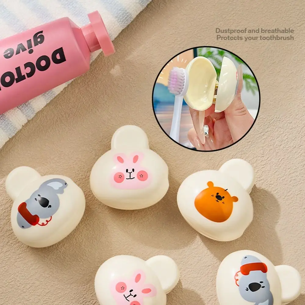 

Plastic Toothbrush Head Protective Cover Brush Protect Rabbit/Koala/Bear Shape Toothbrush Case Cap Portable