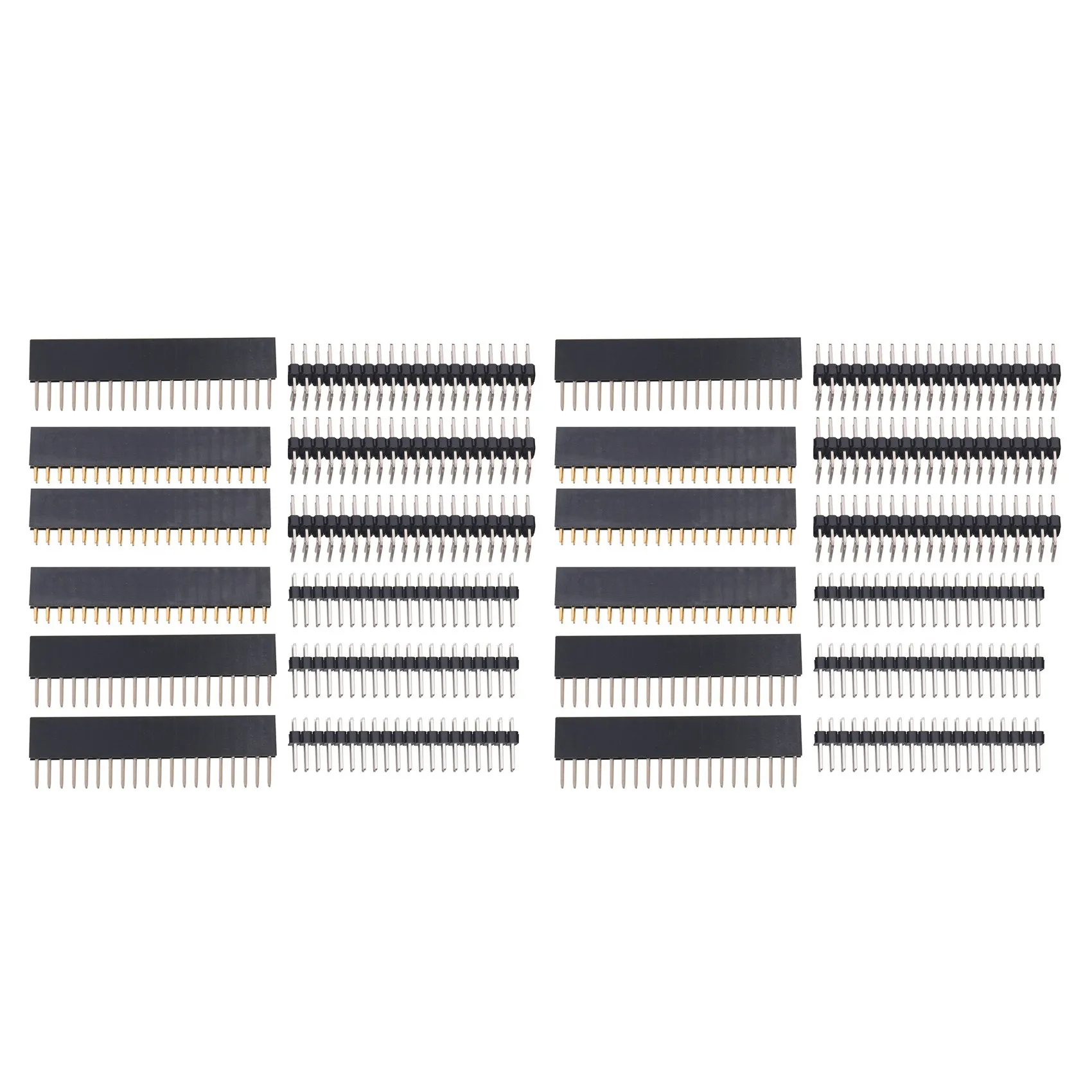 24PCS 40 Pin GPIO Header Kit 20X2 Pins Right Angle GPIO Header Socket for Zero/4B/3B+/3B/3A+