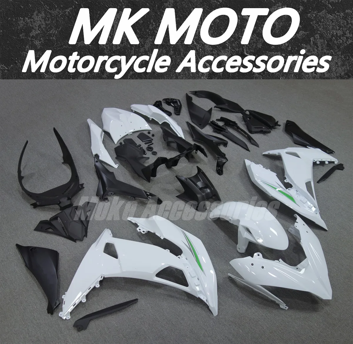 Fairings Kit Fit For ER6F NINJA 650 2017 2018 2019 Bodywork Set High Quality ABS Injection Black White Green Silver