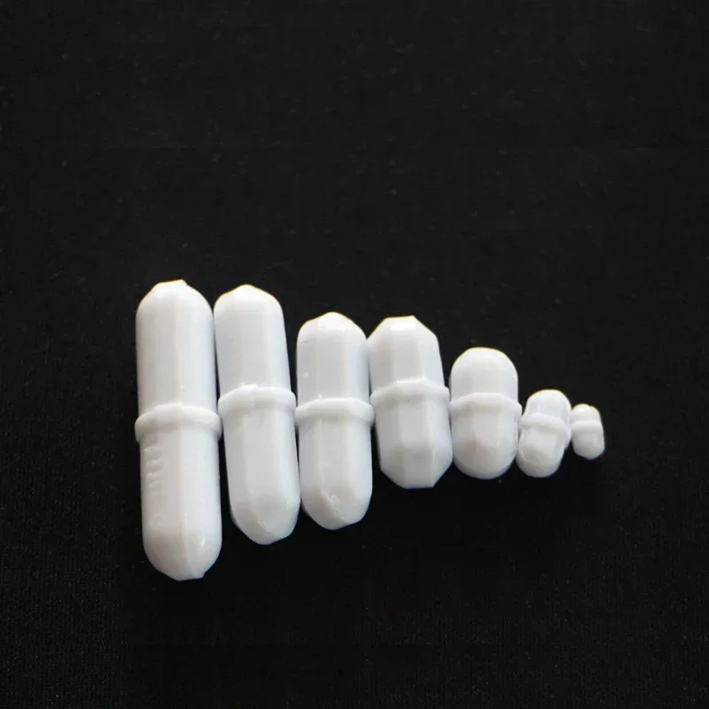 8Pcs/set Rod Stirring Bar Rotating PTFE Mixer Stirrer Plain Corrosion Resistant Spinbar Laboratory Magnetic 9mm *35mm