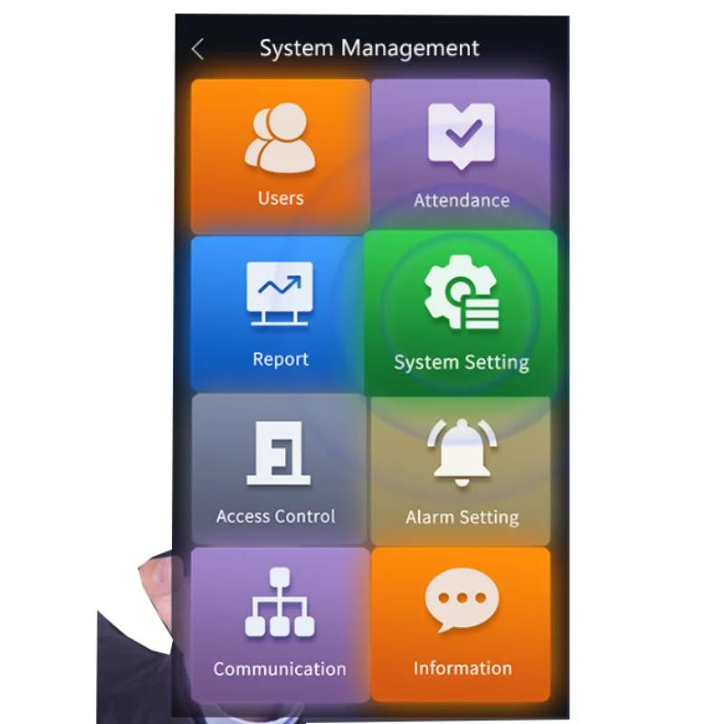 7 Inch WIFI Dynamic Face Recognition Access Control System RFID Card Biometric Attendance Machine Full View HD Screen