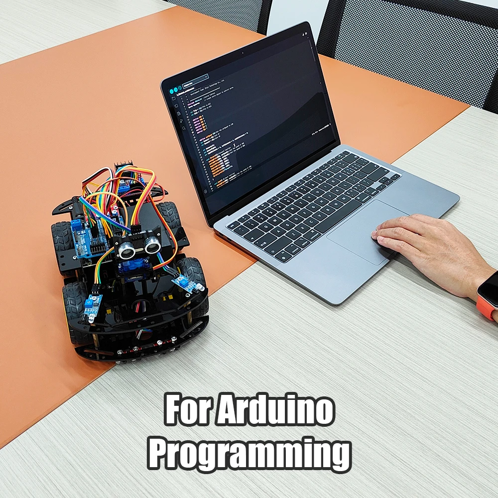 Programmable Robot Kit For Arduino Project Starter Kit Full Version Professional DIY Electronics Kit Coding Robot with Codes