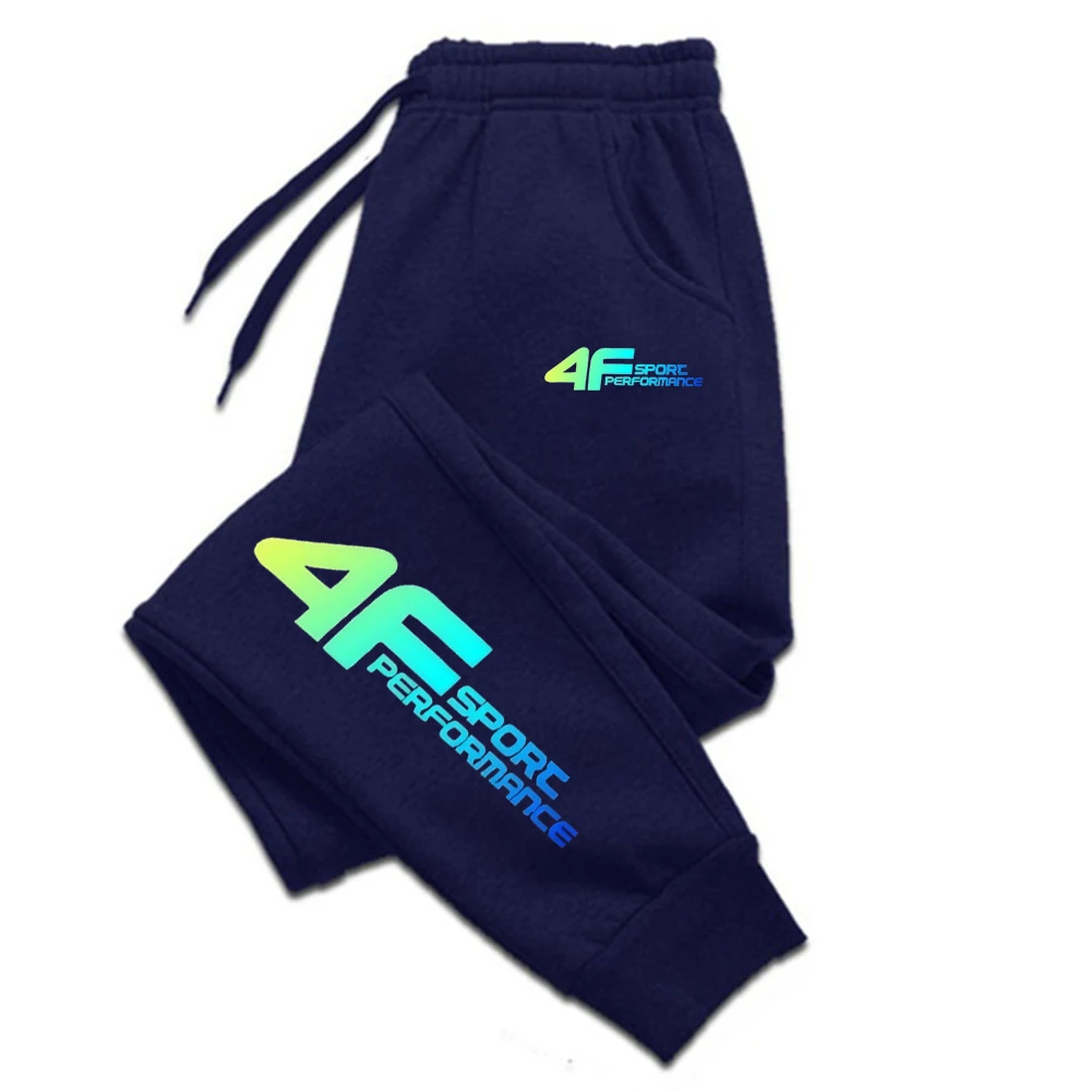 بنطال رياضي "4F Sport Performance" باللون الأبيض والأسود والرمادي الرمادي الداكن والأزرق الداكن. ملاءمة مريحة، وأسلوب شعبي لجميع المواسم. #5