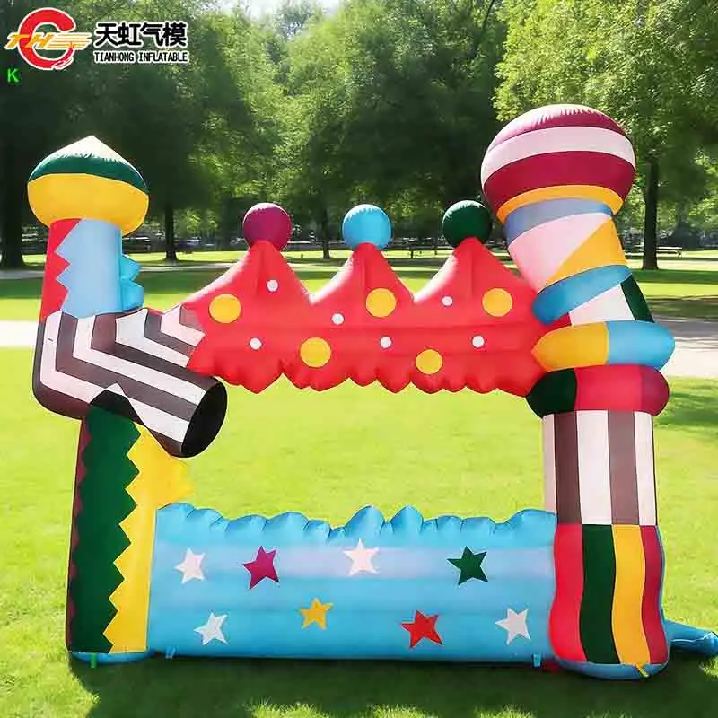 

Fast Shipping Circus Archway Giant Inflatable Background Arch Door for Party Decoration