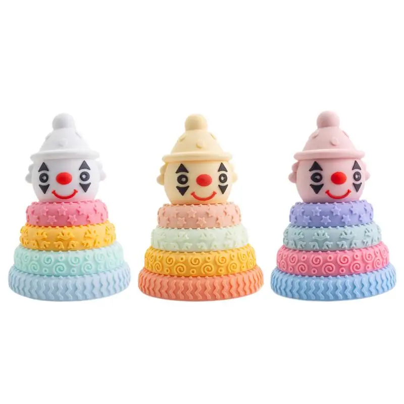 Kid Stacking Toys Clown Design Preschool Classroom Must Haves Toys To Develop Fine Motor Skills Preschool Learning Toy