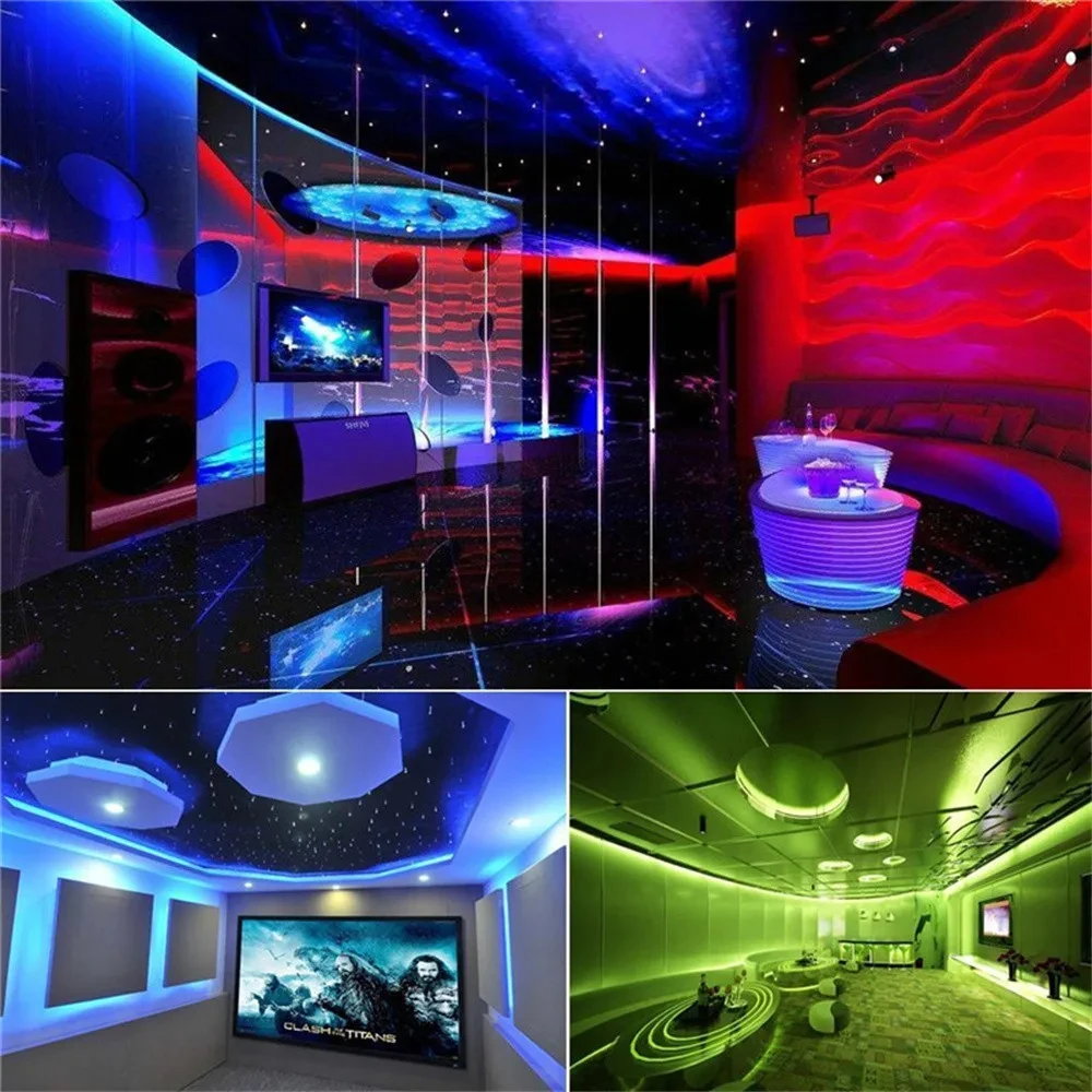 LED Strip 5M 16.5ft SMD 2835 300leds Garland Light Flexible Non Waterproof RGB Gaskets DC 12V For Home Christmas Party Wire Tape