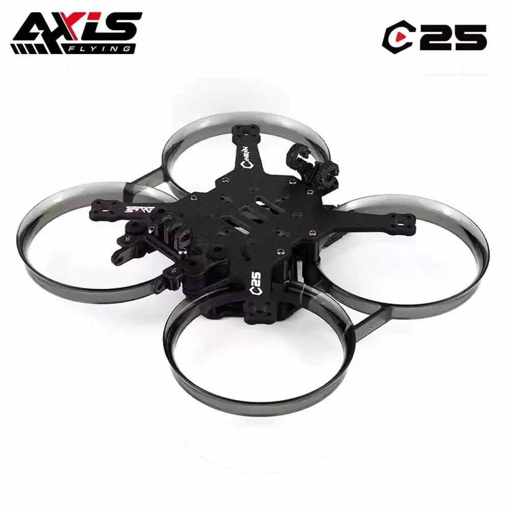 

Axisflying C25/C25 V2 2,5-дюймовый комплект рамы для дрона FPV из углеродного волокна Cinewhoop Поддержка O3 Воздушный блок для RC FPV Фристайл Дрон