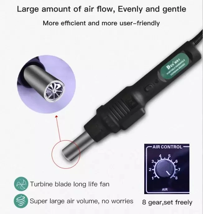 Whole Sale Price H92 2 in 1 Solder Iron and Desoldering Station SMD Rework Station Hot Air Gu--n Rework BGA GPU CPU