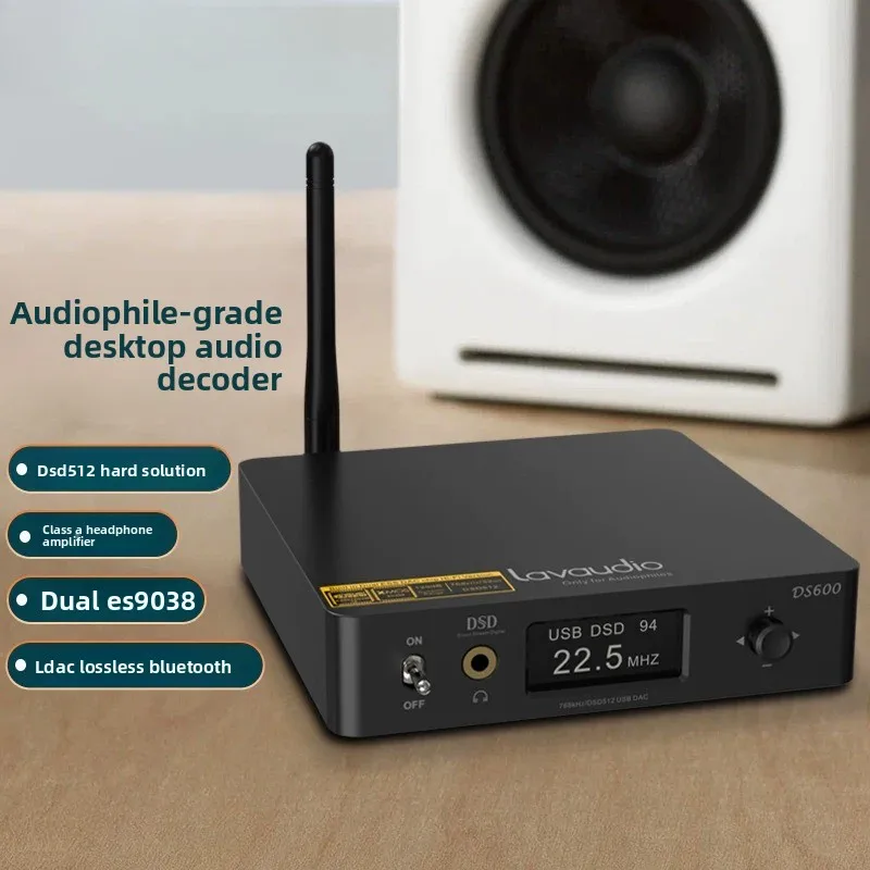 

Усилитель-декодер Ds600 Hi-Fi для аудиофилов, Bluetooth-приемник с поддержкой LDAC и lossless аудио.