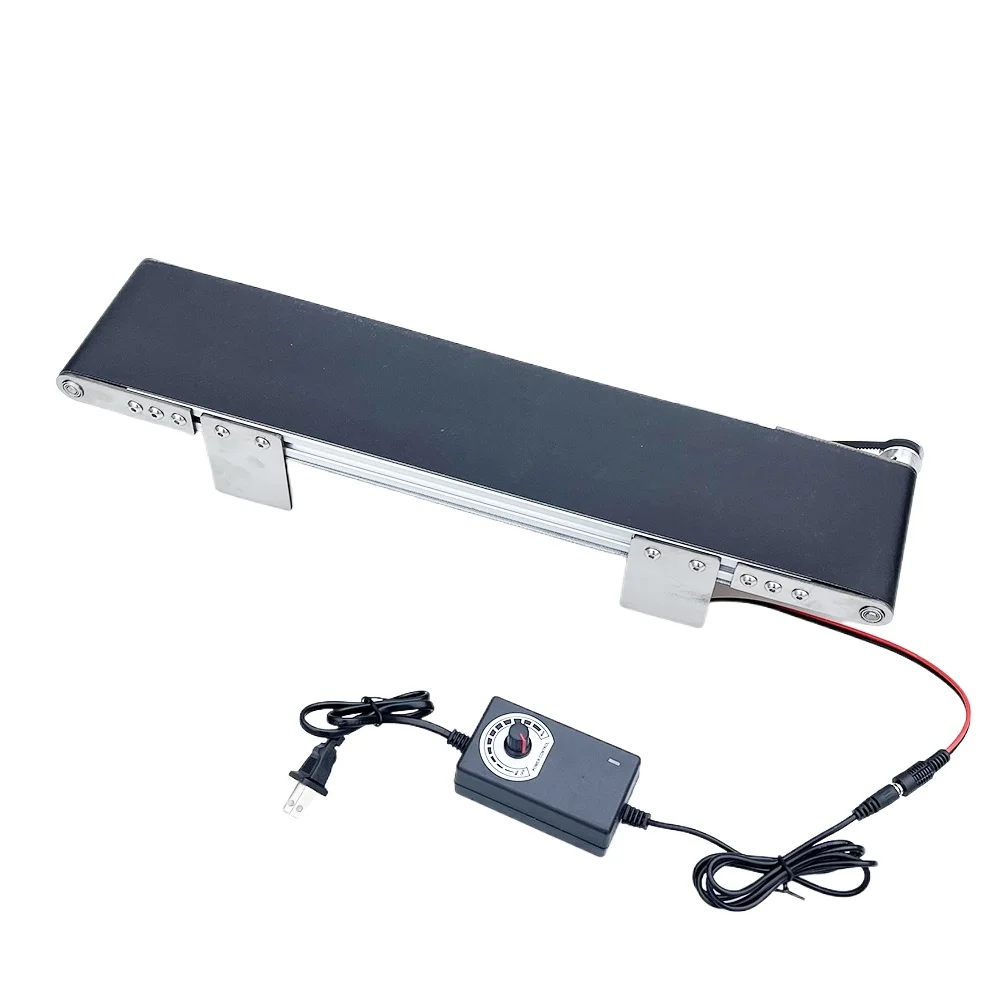 

AC 100-230V Metal Desktop Conveyor Belt Small Assembly Line Electric Conveyor Student Friction Experiment Teaching Equipment