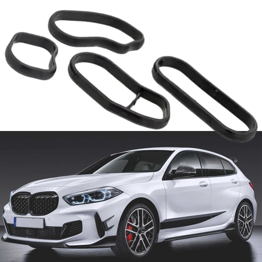 1Set Oil Cooler Gasket For BMW 11428591461 1142 8591 461 Black Rubber High-quality Material Car Accessories