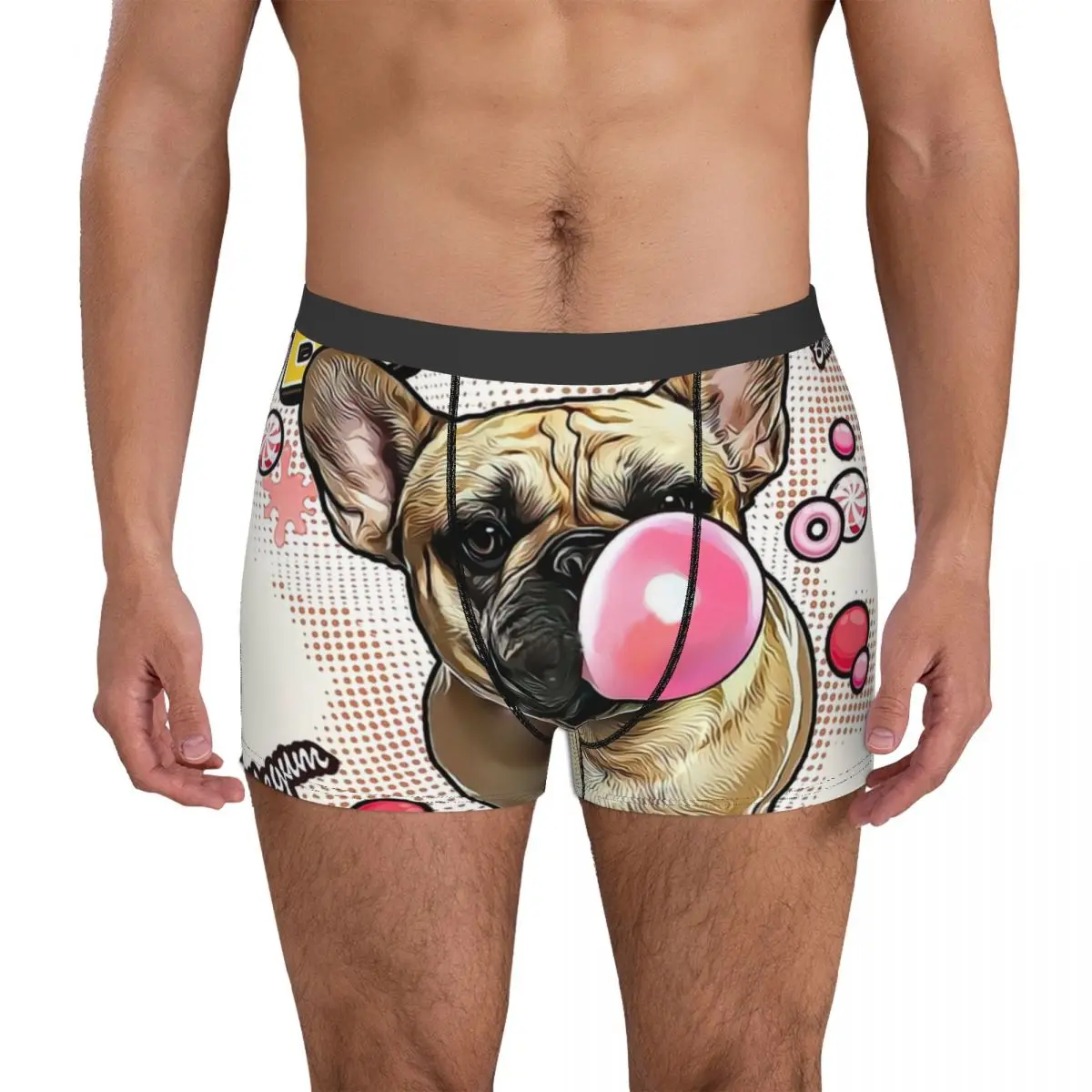 Vintage Französisch Bulldog Liebhaber männer Boxer Briefs Shorts Männer Unterhose Cartoon Anime Lustig männer Höschen Weiche Unterwäsche Für männer