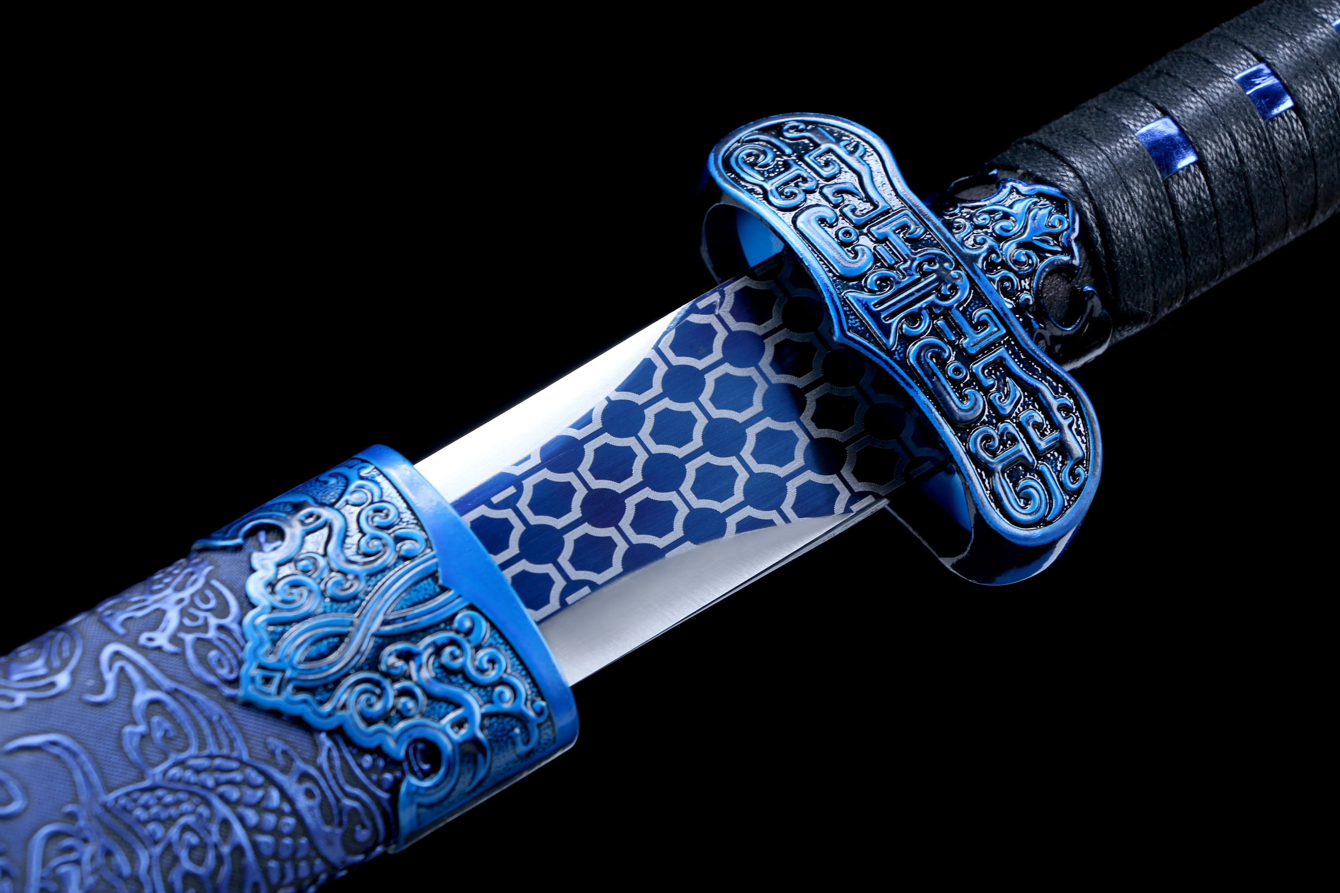 

110 cm medieval sword katana full tang True Steel Ghost, mythical knight samurai sword battle preparation Ninja Kung Fu martial