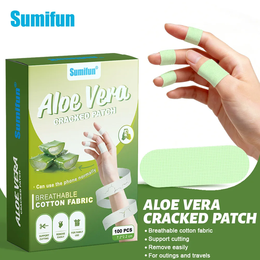 

Aloe Vera Chapped Care Patches 100 Patches Boxed Finger Skin Care K000136