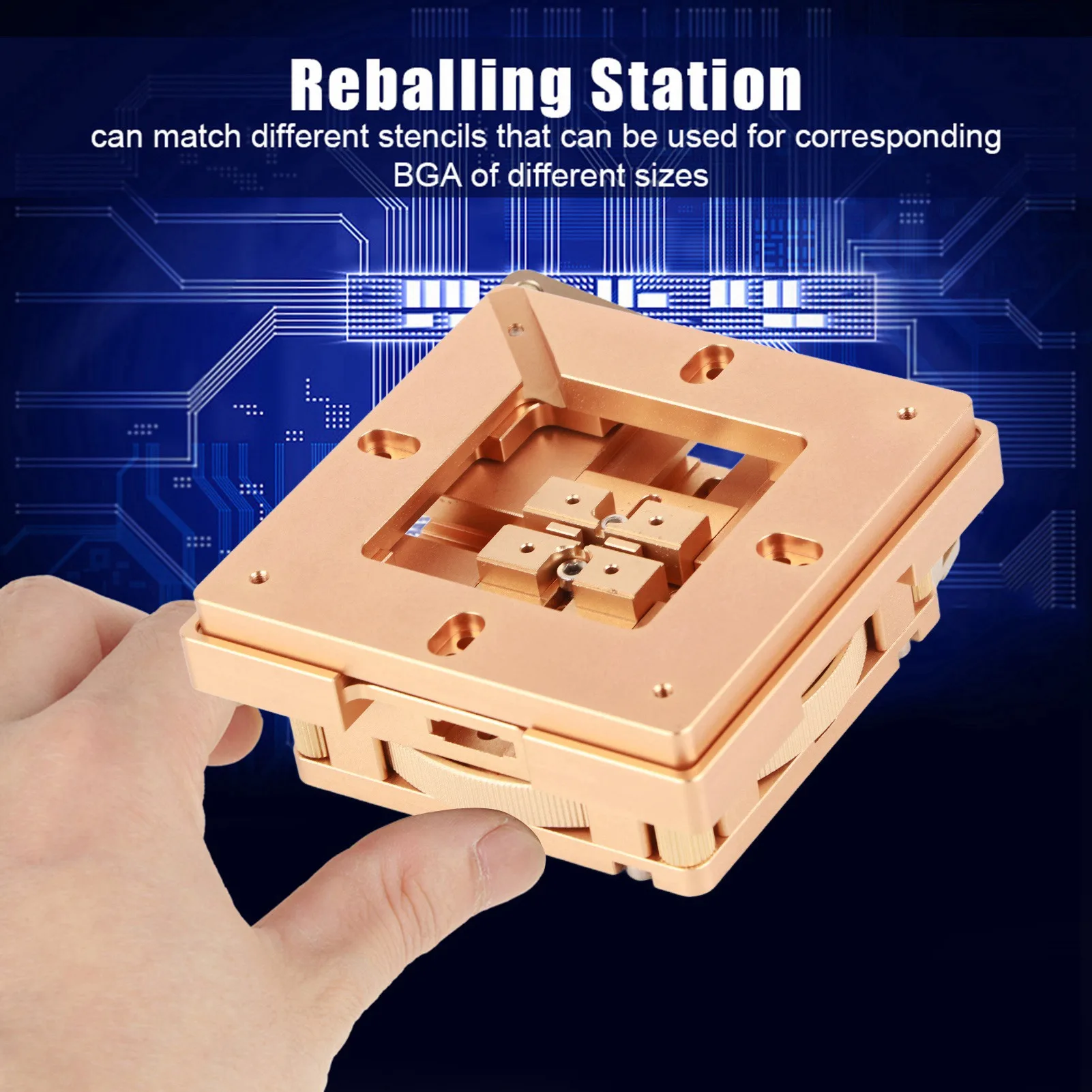 wn8090-bga-reballing-station-auto-magnet-stencil-solder-rework-kit-soldering-station-bga-stencil-holder-stencil-reballing-kits