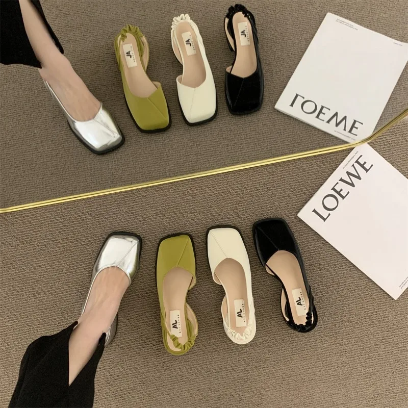 High Heeled Sandals for Women Sandals Mary Jane Sandals for Women Shoes Fashion Chunky Heels Square Toe Dress Comfortable Sandal