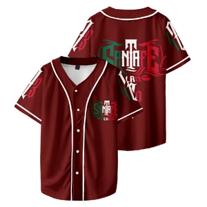 Camisa de beisebol Santa Fe Klan masculina e feminina manga curta camiseta casual streetwear roupas unissex 10 principais vendas camisa de santa fe - №2