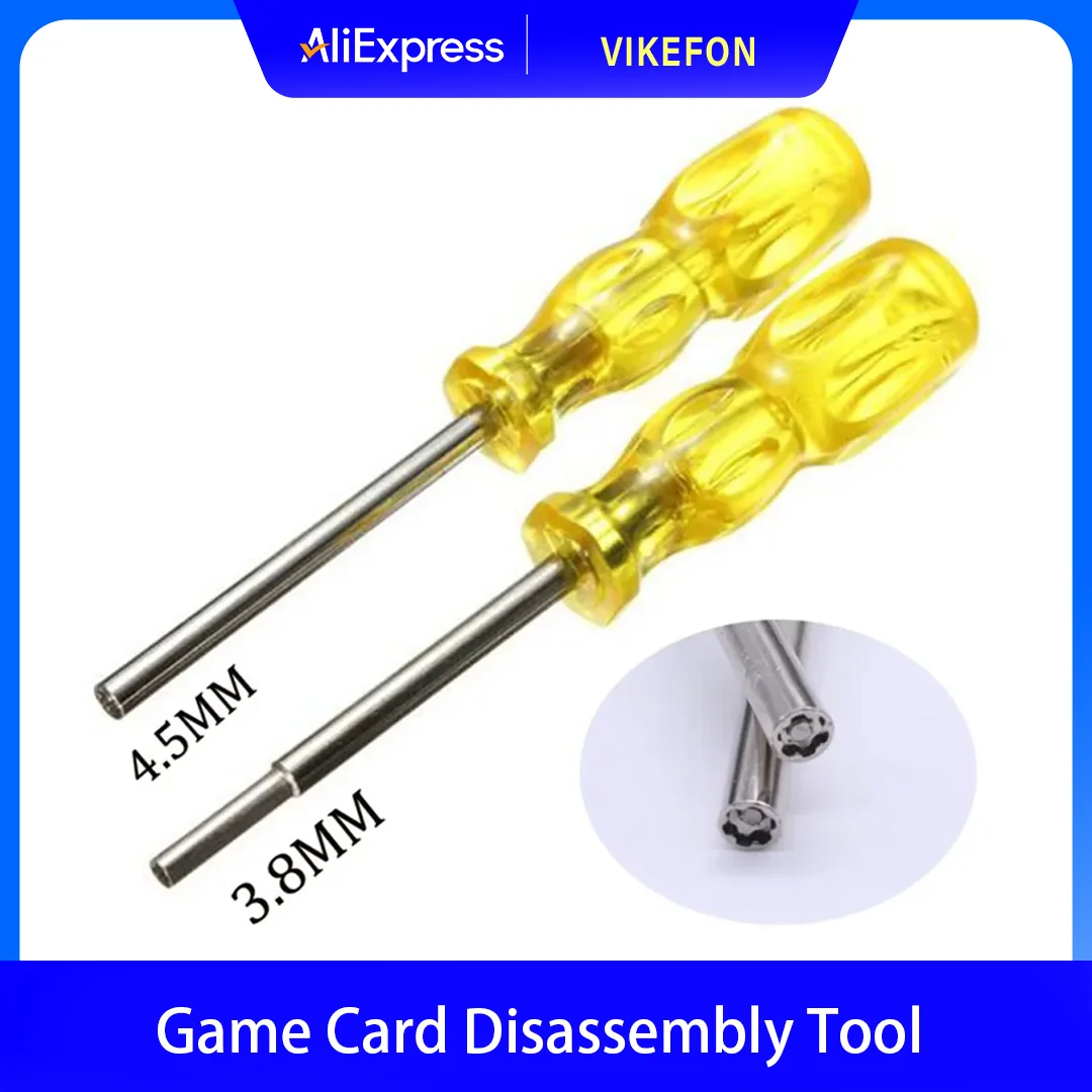 العالمي 3.8 مللي متر 4.5 مللي متر بطاقة الألعاب تفكيك أداة مفك ل N64/SFC/GB/NES/NGC لعبة وحدة التحكم تفكيك مفك مجموعة #1