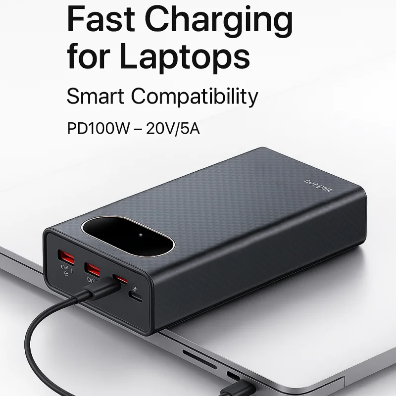 Zimowa wersja obudowy power banku PD100W, obudowa DIY na 6×21700 baterii, PPS/PD3.0/QC3.0 do laptopa i telefonu. — zdjęcie produktu 6