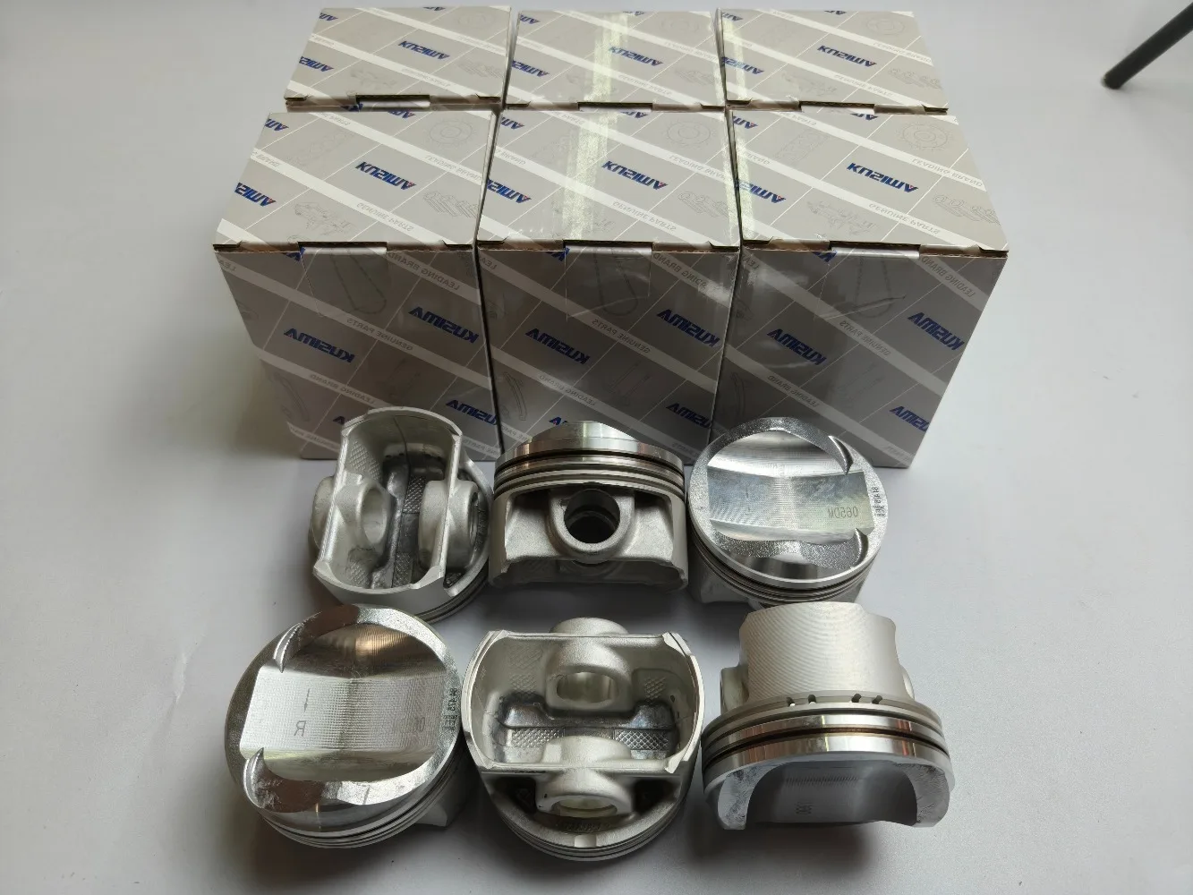 

6pcs Piston with Rings Set 84.5mm for VW Touareg Audi A4 A5 A6 A7 A8 Q5 Q7 S4 S5 SQ5 3.0TFSI V6 CJT 06E107065DM 06E107066DM
