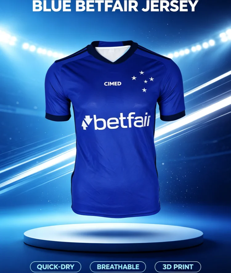 26-27 Neues Cruzeiro Niche Fan Maßgeschneidertes Lässiges Sport-T-Shirt mit Schnelltrocknung und Atmungsaktivem 3D-Druck für Familien- und Kinderbekleidung – Detail 1