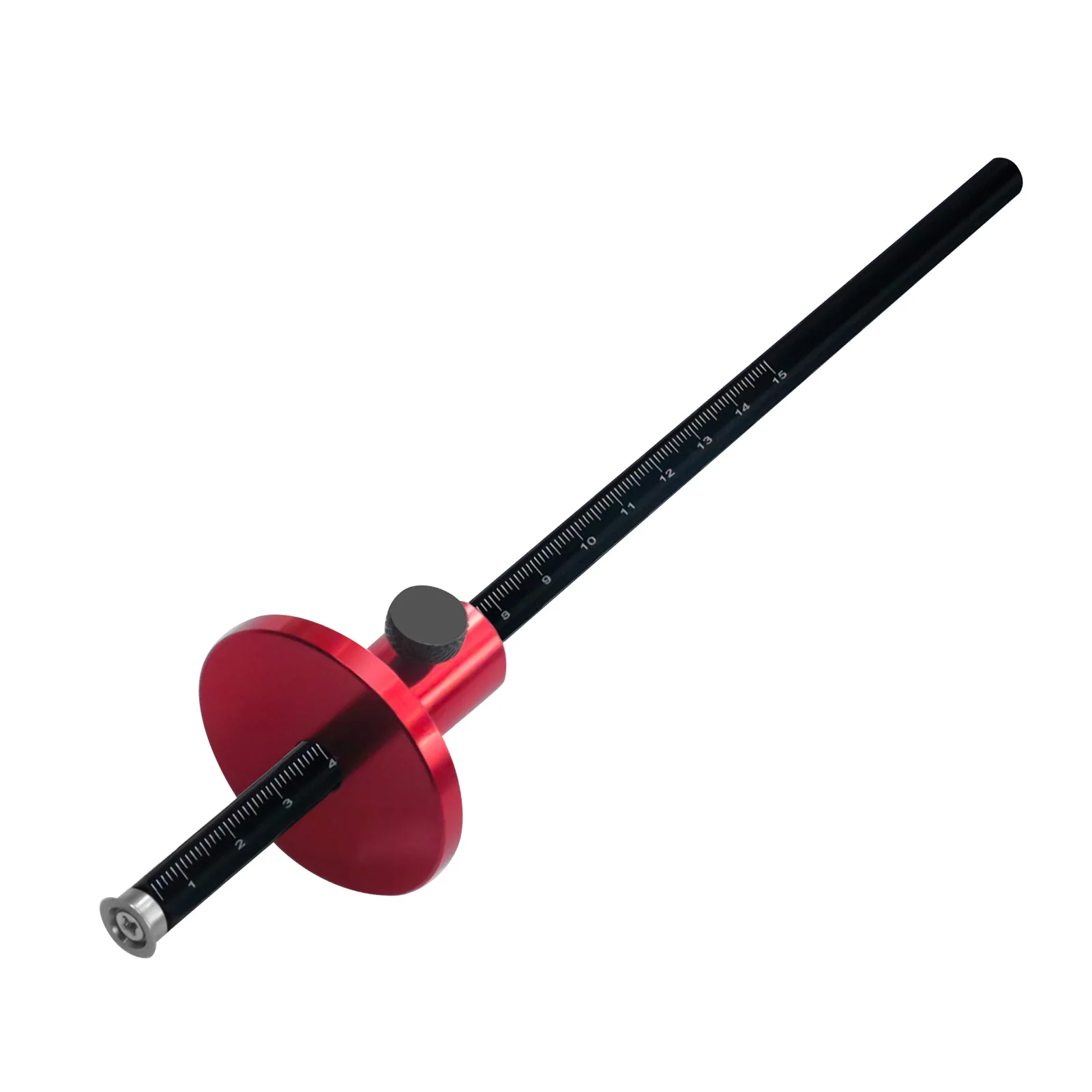 Medidor de marcação de roda europeia, liga de alumínio, escrivaninha para carpintaria, ferramenta de escrita paralela