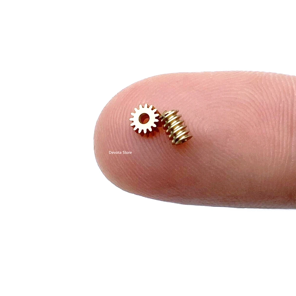 0.3M 14T 1.5mm Turbine Gear 0.98mm Copper Worm 3.8MM 4.8MM DIY Model Set