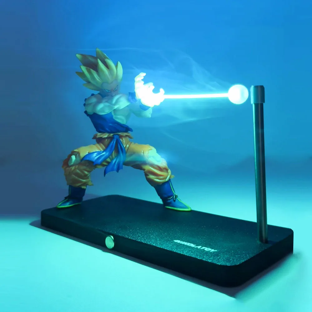 

205 New In Stock Nikolatoy Dragon Ball Kakarotto Son Goku Kamehameha Wave Magnetic Light Lamp Model Peripheral Gifts Hot Sale