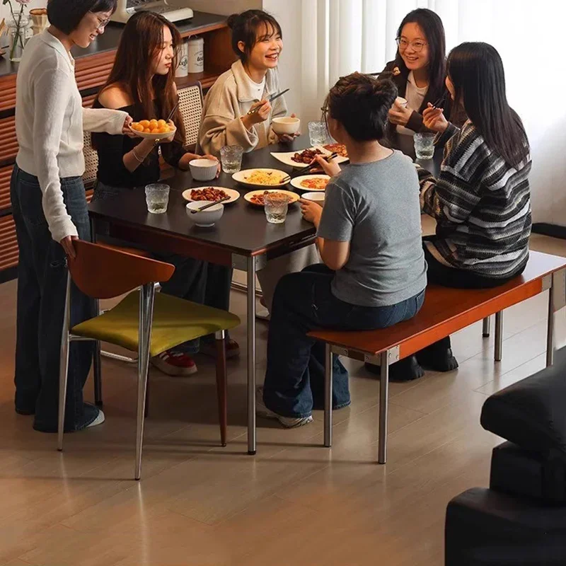 Extendable Mobile Dining Table Restaurant Kitchen Study Modern Luxury Dining Table Gaming Mesas De Comedor Commercial Furniture