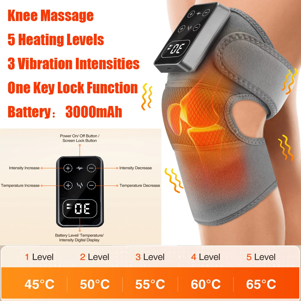 Massageador elétrico de proteção de joelho