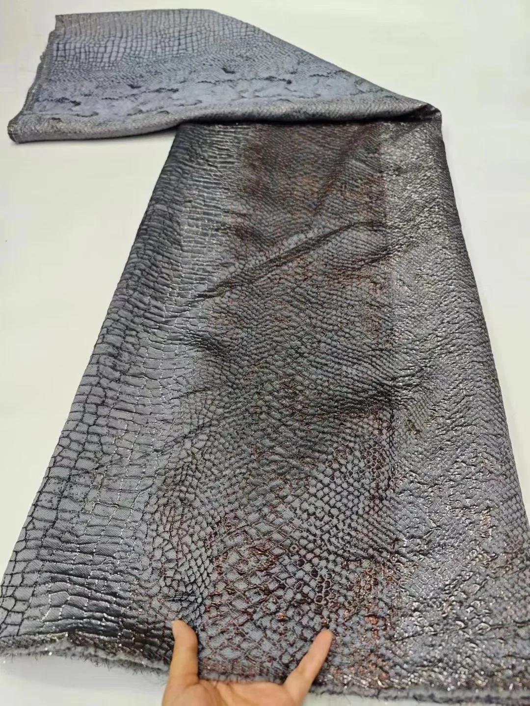 

5 Yards High Quality African Jacquard Embroidery Lace Fabric for Party Prom Dress Sewing Material.H57591