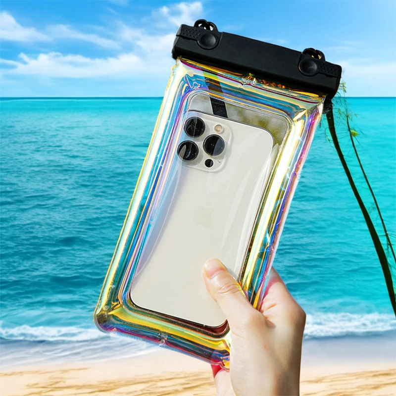 Swimming Bags Waterproof Phone Case for Iphone 15 14 13 12 Pro Max Xiaomi Samsung Universal Waterproof Bag Touchscreen Neck Bag