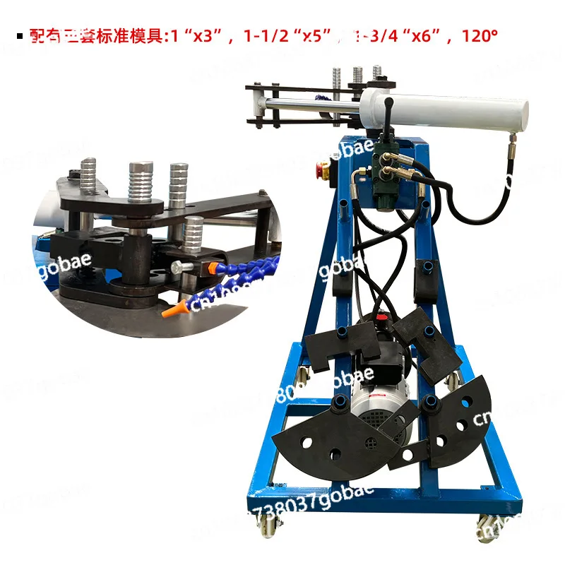 Portable Electric Hydraulic Pipe Bender 1000 Optional Mold Square Tube Round Tube Metal Bending