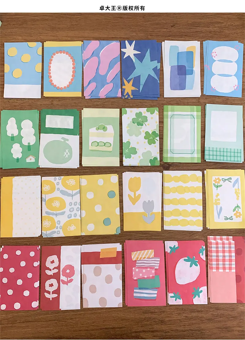 [Color M5/a7 Inner Page Memo Notes] A8 Material Paper Double-sided Printing Literature