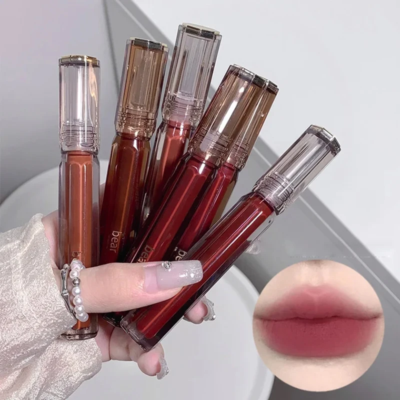 6 Stuks 24 Uur Langdurige Waterdichte Kleurweergave Lipsticklippenstift Matte Langdurige Lipgloss Vochtinbrengende Crème Lipglosses Maken