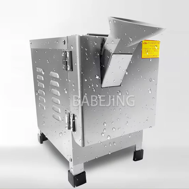 BABEJING Vertikaler kleiner Knoblauchschneider, neue Knoblauch-Ingwer-Schneidemaschine aus Edelstahl, 30–40 kg/h