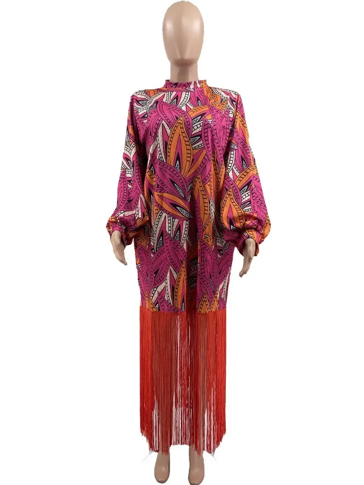 2025 فساتين أفريقية للنساء شرابات موضة أفريقية بوبو داشيكي أنقرة ملابس ثوب مسائي عبايات طباعة قفطان رداء #2