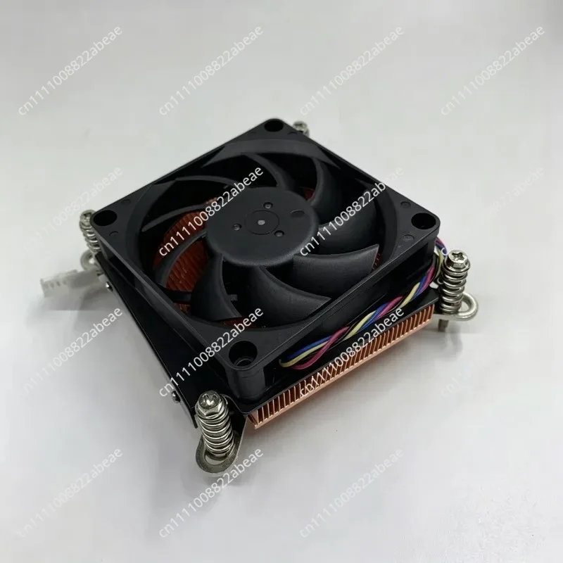 For Ultra-thin 1U All-copper CPU Radiator 1700 1155 1366 2011 4-wire Double Ball PWM Speed Regulating Fan
