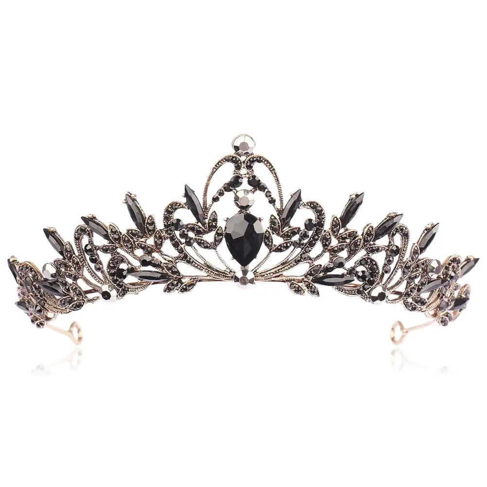 

Retro Rhinestone Bridal Tiara Elegant Crown Headpiece for Wedding Bride Party Hair Accessories Bride Tiara Decor