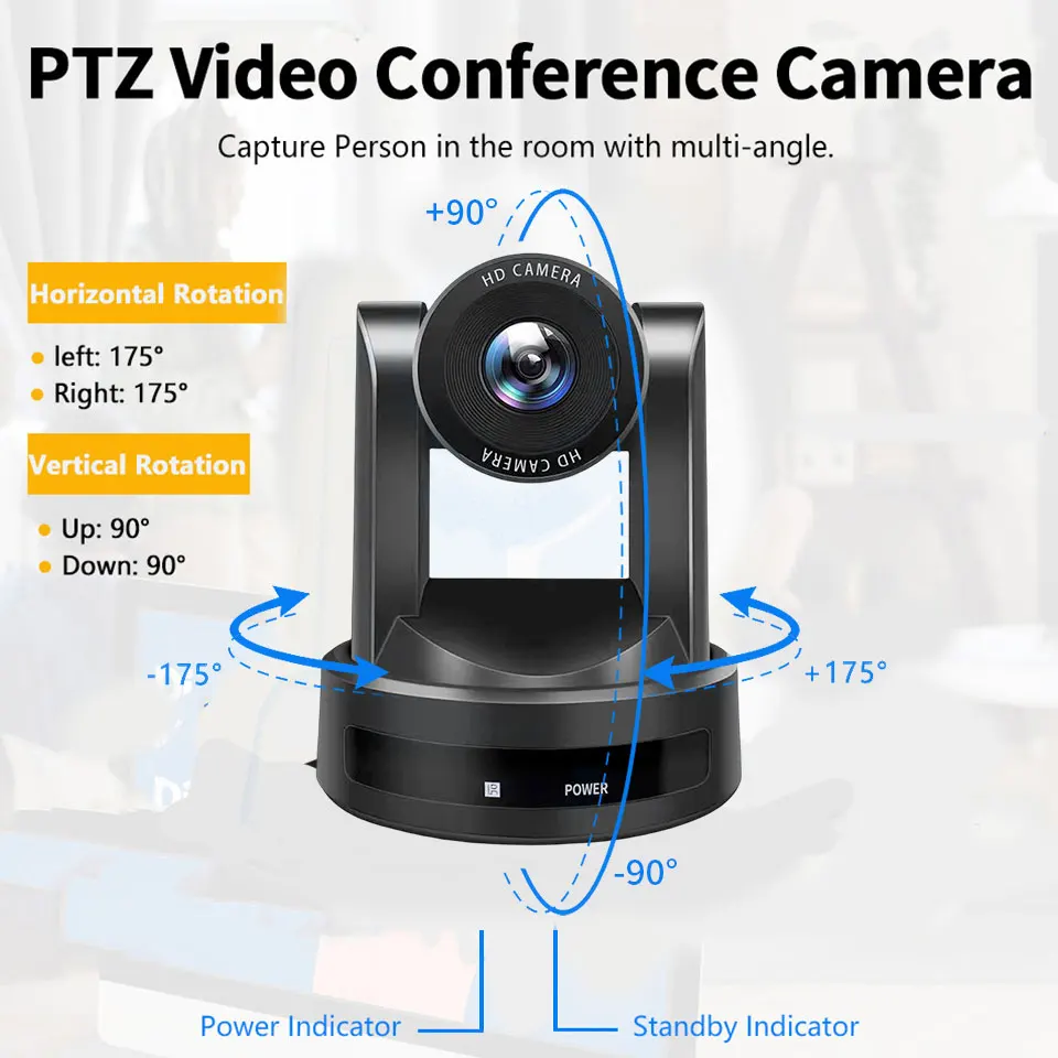 Full HD1080P/60FPS Ptz Camera 3X 10X 20X Optical Zoom HDMI USB SDI HDMI  PTZ Video Conference Camera Live Streaming Broadcast