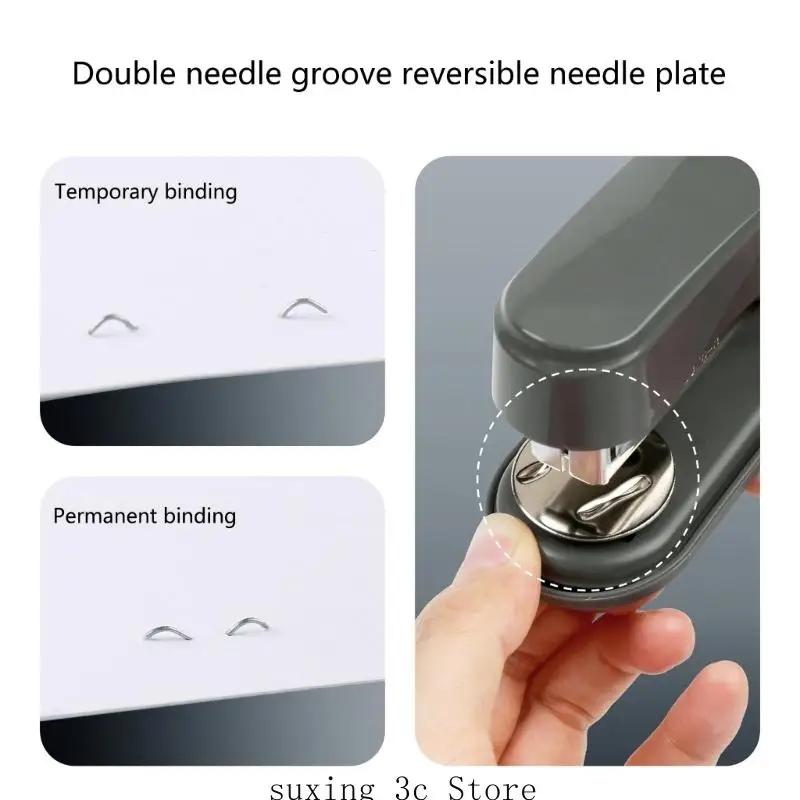 E8BE Metal Stapler Practical Office Stapler 50 Sheets Stapler sem esforço Sprapler Spitler