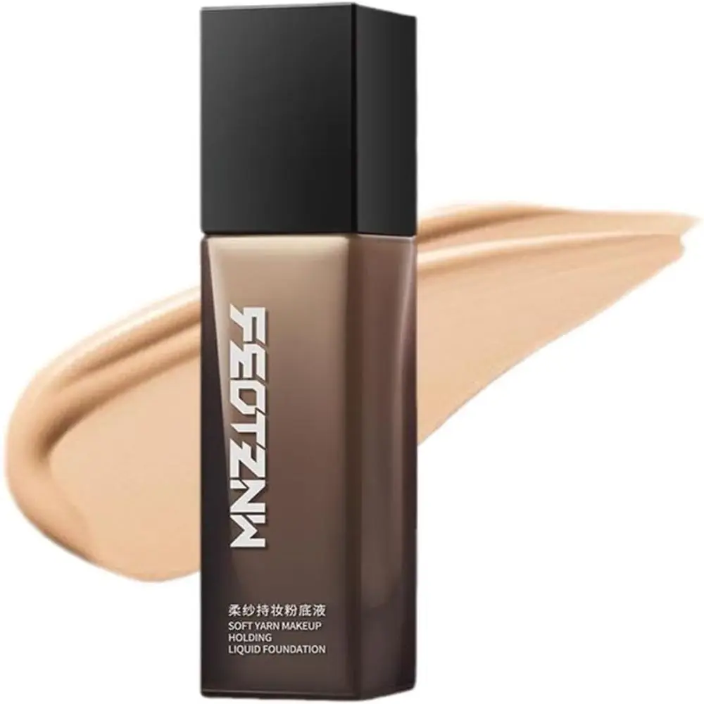 新しい防水リキッドファンデーション、オイルコントロールマットファンデーションコンシーラークリーム、軽量で汗に強いフェイスファンデーションクリーム