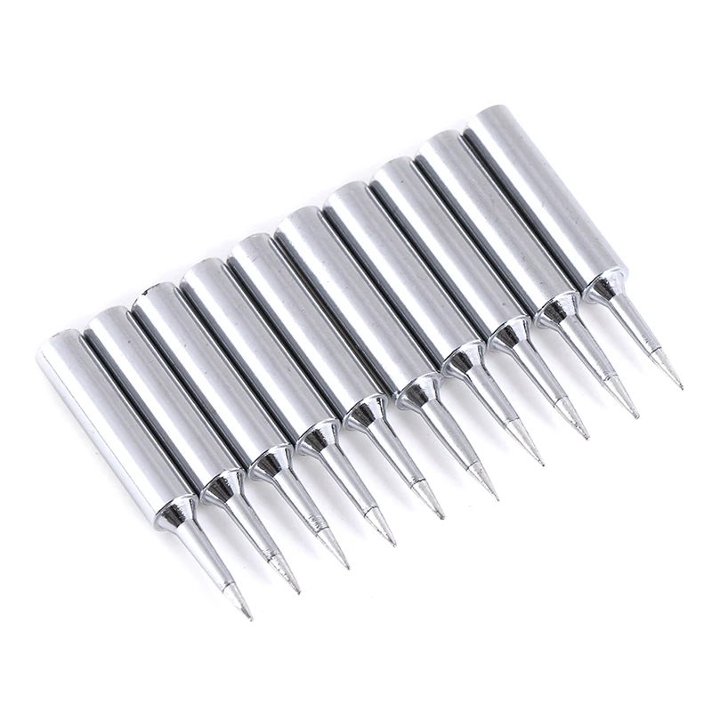 6/10pcs/Set Pure Copper Lead Free Soldering Iron Tips 900M-T Welding Head For 936 937 Soldering Station Tool Kits