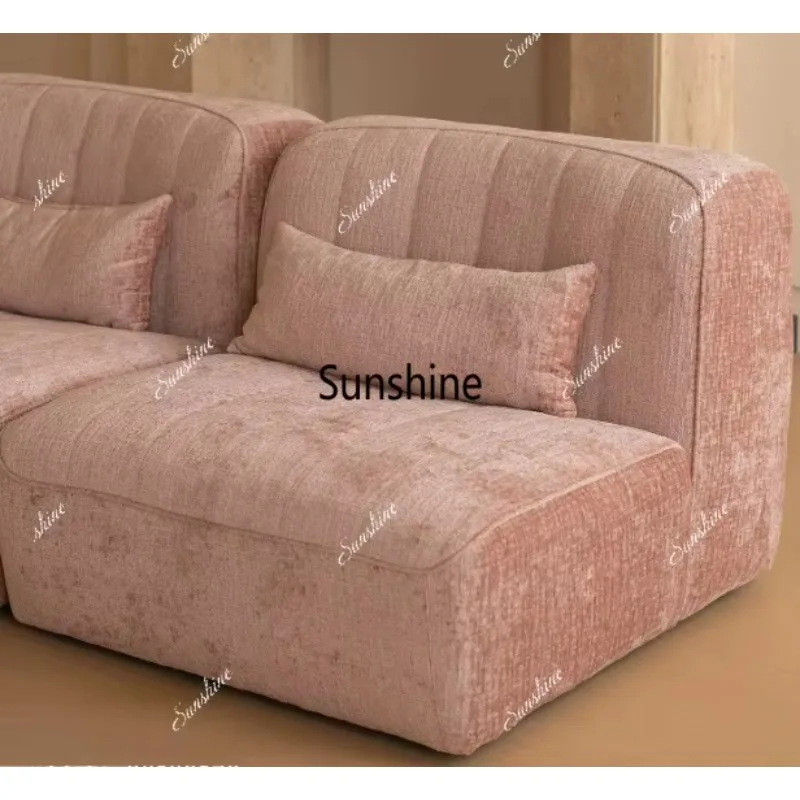 F Cream Wind Module Single Sofa Bedroom Simple Leisure Chair
